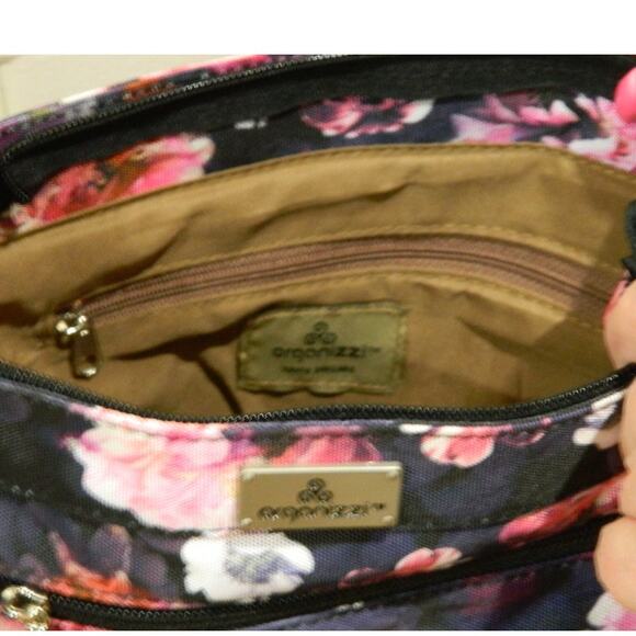New Organizzi Crossbody Day Bag Floral Print - Picture 3 of 7